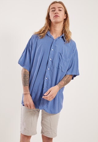 VINTAGE PATTERNED SHORT SLEEVE SHIRT