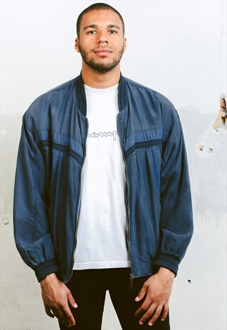 VINTAGE SILK BOMBER JACKET