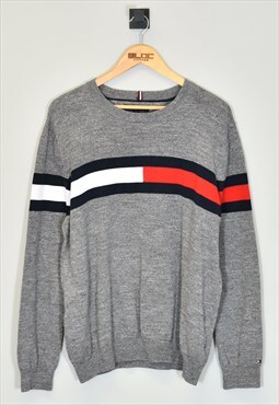 Vintage Tommy Hilfiger Sweater Grey Large