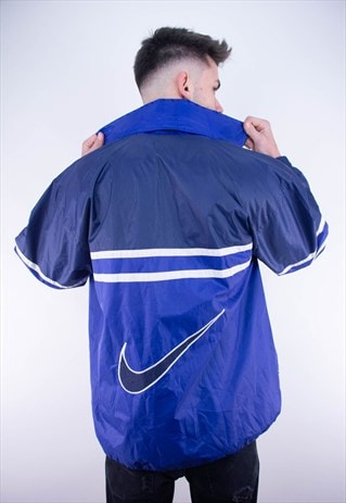 nike big swoosh jacket blue