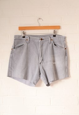 Vintage WRANGLER Cut Off Distressed Denim Shorts W34 AS2629