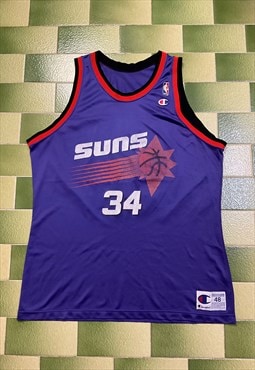 Vintage 90s NBA Phoenix Suns 34 Charles Barkley Size 48 XL 