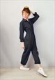 FRENCH WORKWEAR BOILERSUIT OVERALLS COVERALLS BLACK