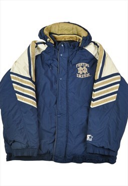 Vintage Notre Dame Fighting Irish Starter Jacket Navy XXL