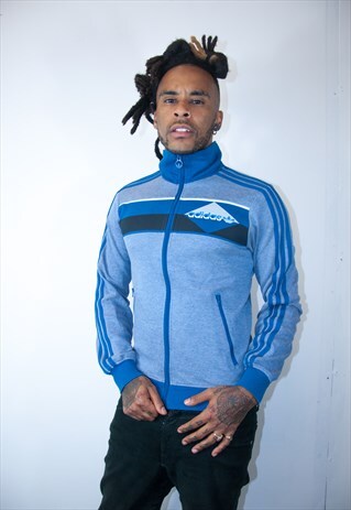 ADIDAS BLUE VINTAGE TRACKSUIT TOP