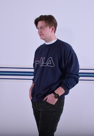 NAVY FILA SWEATSHIRT