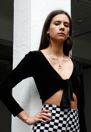 BLACK VELVET WRAP