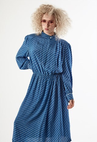 90S VINTAGE BLUE DRESS