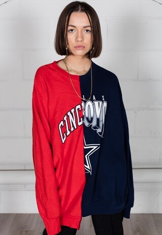 VINTAGE DALLAS COWBOYS CINCINNATI RECONSTRUCTED UNISEX SWEAT