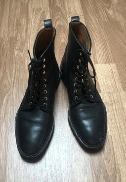 Vintage 90s Style Soft Leather Laced boots
