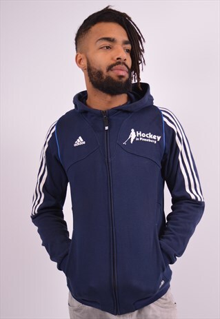 VINTAGE ADIDAS HOODIE SWEATER BLUE