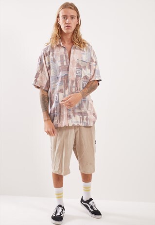 VINTAGE PATTERNED FESTIVAL SHORT SLEEVE SHIRT