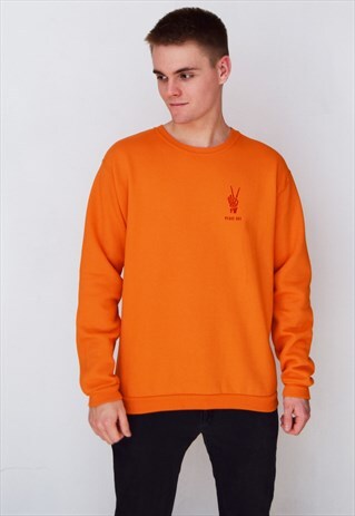 ORANGE PEACE OUT (RED) SWEATSHIRT