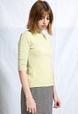 LIME CRIME ELASTIC TURTLENECK BLOUSE