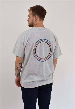 G&G UNISEX HEATHER GREY CIRCLE TEE
