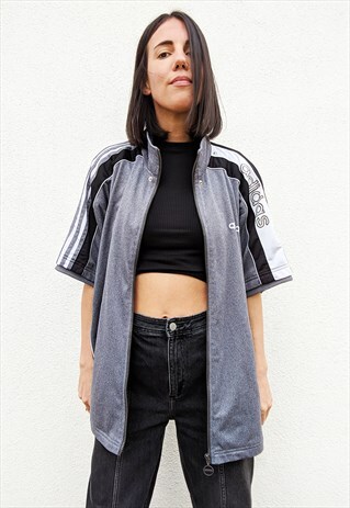 VINTAGE ADIDAS TRACK JACKET SHORT SLEEVES