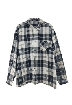 Vintage Lumberjack Wool French Shirt in Black L
