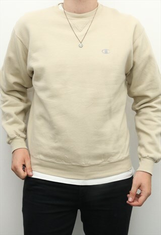 champion crewneck beige