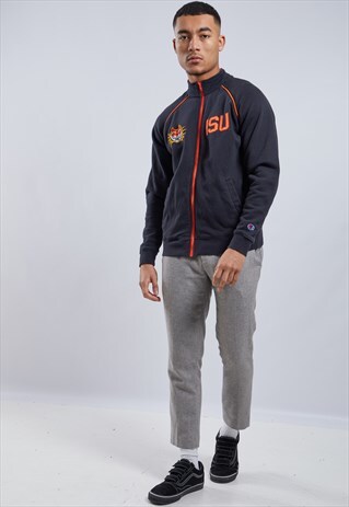VINTAGE CHAMPION IDAHO STATE BENGALS ZIP-UP SWEATSHIRT