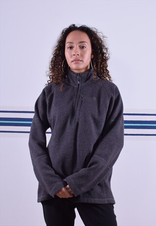 DARK GREY THE NORTH FACE 1/4 ZIP PULLOVER
