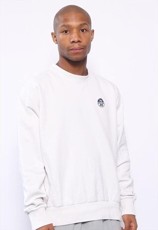 VINTAGE NORTH SAILS LOGO SWEATSHIRT WHITE