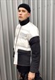 TRANSPARENT BOMBER SEE-THROUGH GRUNGE PUFFER JACKET BLACK