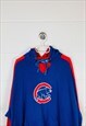 VINTAGE BASEBALL HOODIE BLUE WITH EMBROIDERED CHICAGO CUBS