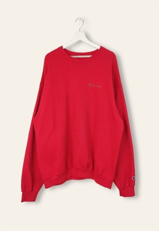 VINTAGE CHAMPION SWEATSHIRT EMPE IN RED XL