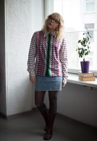 VINTAGE 70'S PATTERNED SHIRT