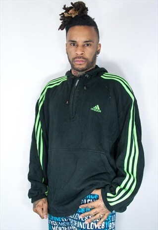 ADIDAS VINTAGE HOODIE BLACK