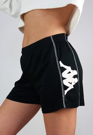 VINTAGE 90'S KAPPA RUNNING SHORTS LARGE LOGO