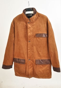 Vintage 00s faux suede coat