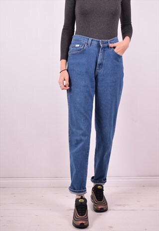 LEE WOMENS VINTAGE JEANS W28 L30 BLUE 90'S