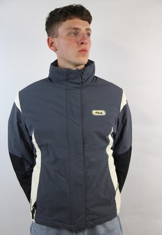VINTAGE FILA GREY PADDED JACKET