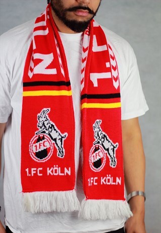 VINTAGE GERMANY FC KOLN FOOTBALL SOCCER SCARF