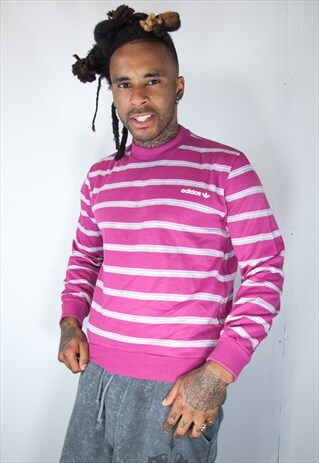 ADIDAS PINK VINTAGE SWEATER