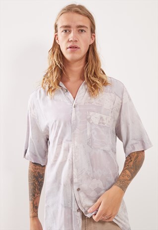 VINTAGE PATTERNED FESTIVAL SHORT SLEEVE SHIRT