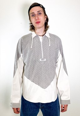 Vintage 90s KENZO  cotton hooded shirt 