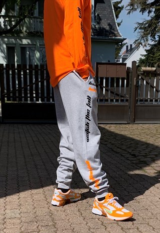 VINTAGE SWEATPANTS GREY CUSTOM WTF