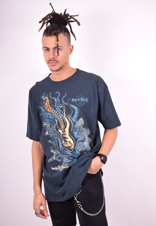 HARD ROCK CAFE MENS VINTAGE T-SHIRT TOP XL BLACK 90'S