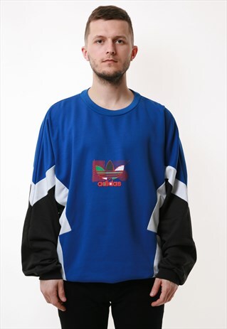 90S RARE ADIDAS OLDSCHOOL VINTAGE SWEATSHIRT 17060