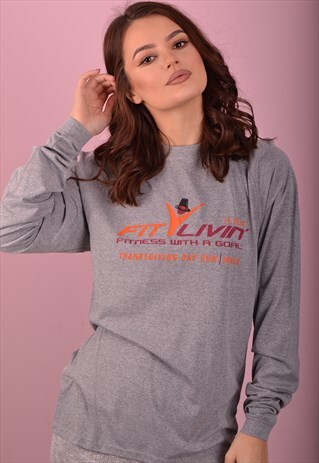 GREY ADIDAS LONG SLEEVE TOP GBT4105