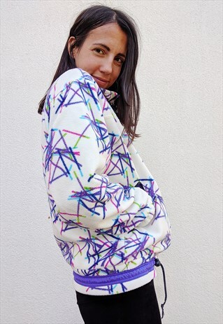 VINTAGE FLEECE OVERSIZED ASICS JACKET