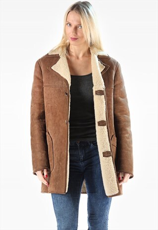 SHEEPSKIN SHEARLING WINTER COAT