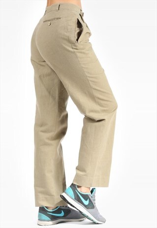 HIGH WAISTED LINEN TROUSERS