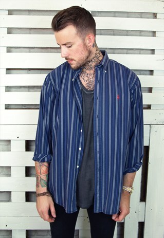 STRIPED LONG SLEEVED COTTON SHIRT