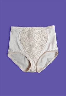 90's Playtex 18 Hour High Waist Lace Spandex Shaping Panties