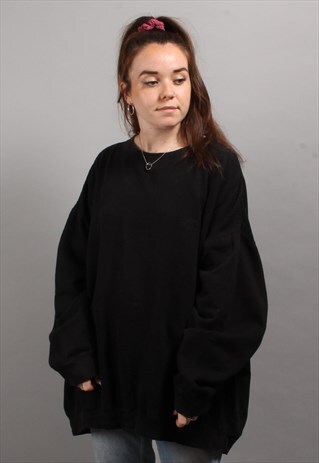 VINTAGE REEBOK OVERSIZED 6XL BLACK SWEAT