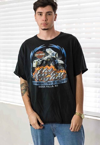VINTAGE HARLEY DAVIDSON T-SHIRT LOGO 90S X 10.2