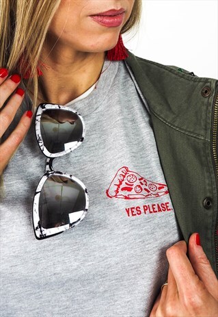 YES PLEASE PIZZA T SHIRT